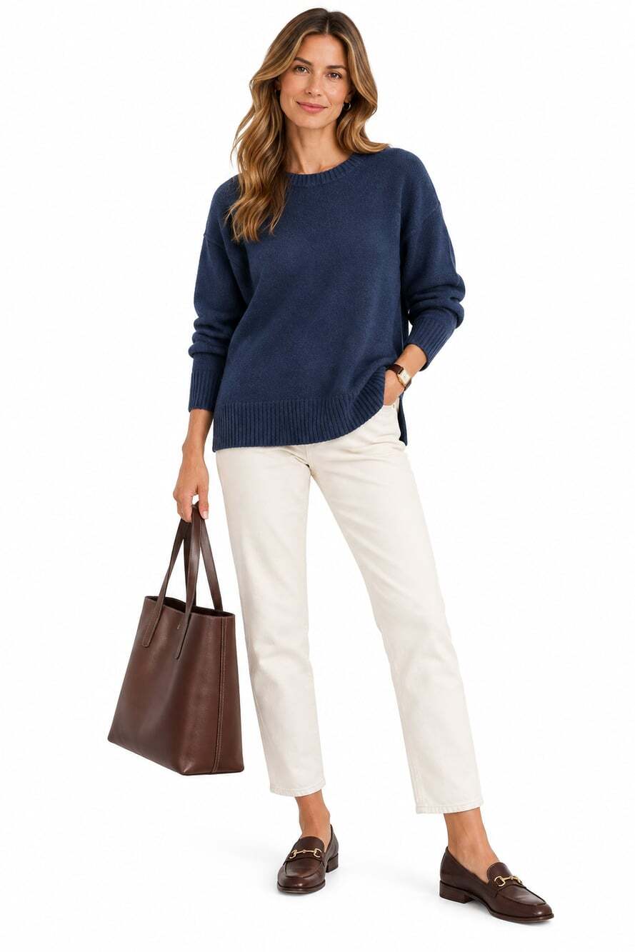 Vineyard Vines Women's Navy Blue Wool Cashmere Knit Sweater (Size XS)